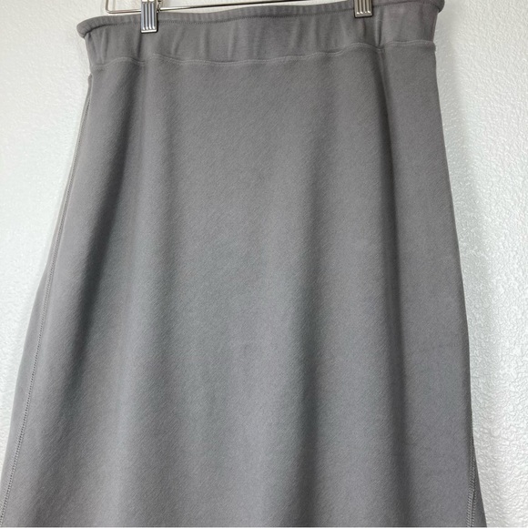 Vulin Midi Skirt Medium Cotton Spandex Stretch Waist Minimalist A Line - Picture 6 of 16
